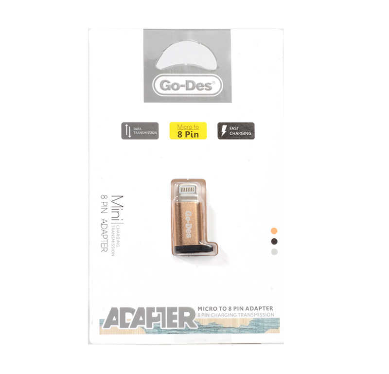 Go Des GD-CT02 Micro USB To Lightning Çevirici - 4 Go Des GD-CT02 Micro USB To Lightning Çevirici - 4